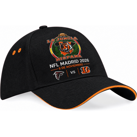 Gorra Partido NFL Madrid 2026 Falcon Bengals Jungla Hispana