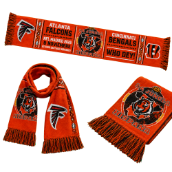 Bufanda naranja Gameday NFL Madrid 2026 Falcons-Bengals La Jungla Hispana