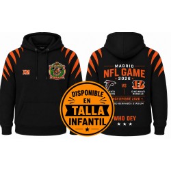 Sudadera NFL Madrid 2026 Bengals Modelo Básico