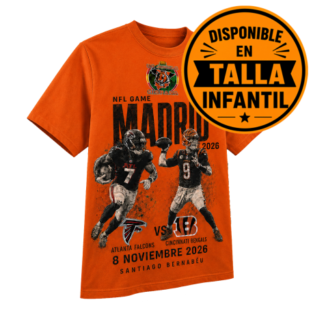 Camiseta Gameday Madrid 2026 Falcos vs Bengals La Jungla Hispana