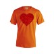 Camiseta con corazón lentejuelas personalizable