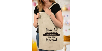 Bolsas de algodón personalizadas para regalo de bodas a invitados